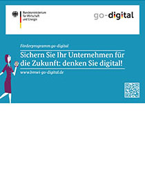Cover der Publikation "go-digital" Infokarte für Berater