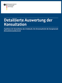 Cover der Publikation Grünbuch - Detaillierte Auswertung der Konsultation