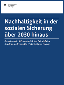 Cover der Publikation Nachhaltigkeit in der sozialen Sicherung über 2030 hinaus