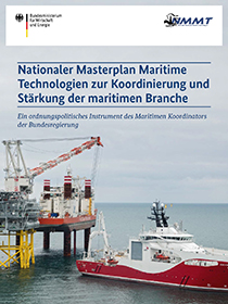 Cover der Publikation Nationaler Masterplan Maritime Technologien zur Koordinierung und Stärkung der maritimen Branche