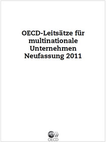 Cover der Publikation OECD-Leitsätze für multinationale Unternehmen Neufassung 2011