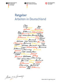 Cover der Publikation Ratgeber Arbeiten in Deutschland