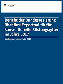 Cover der Publikation Rüstungsexportbericht 2017