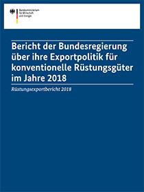 Cover der Publikation Rüstungsexportbericht 2018