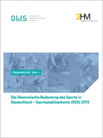 Cover der Publikation Die ökonomische Bedeutung des Sports in Deutschland – Sportsatellitenkonto (SSK) 2015