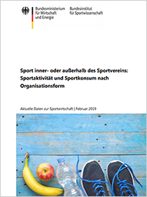 Cover der Publikation Sport inner- oder außerhalb des Sportvereins: Sportaktivität und Sportkonsum nach Organisationsform