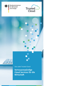 Cover des Flyers Trusted Cloud