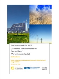 Cover der Publikaiton Moderne Verteilernetze für Deutschland (Verteilernetzstudie)