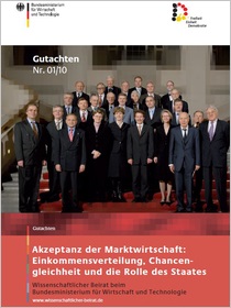 Cover der Publikation Akzeptanz der Marktwirtschaft: Einkommensverteilung, Chancengleichheit und die Rolle des Staates