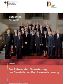 Cover der Publikation Zur Reform der Finanzierung der Gesetzlichen Krankenversicherung