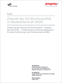 Cover der Studie Zukunft der EU-Strukturpolitik in Deutschland ab 2021