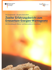 Cover der Publikation "Zweiter Erfahrungsbericht zum Erneuerbare-Energien-Wärmegesetz"
