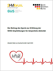 Cover der Publikation Der Beitrag des Sports zur Erfüllung der WHO-Empfehlungen für körperliche Aktivität