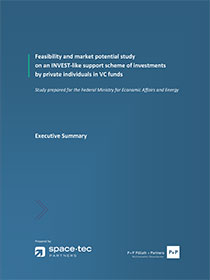 Cover der Publikation Feasibility and market potential study on an INVEST-like support scheme of investments by private individuals in VC funds