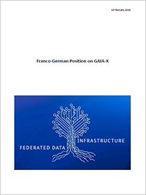 Cover des Downloads Franco-German position on GAIA-X