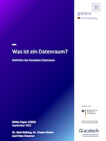 Cover der Publikation "Definition des Konzeptes Datenraum"