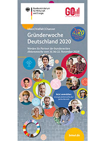 Cover der Pubilkation Gründerwoche Deutschland 2020