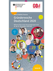 Cover der Pubilkation Gründerwoche Deutschland 2020