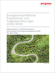 Cover der Publikation Energiewirtschaftliche Projektionen und Folgeabschätzungen 2030/2050