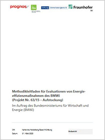 Cover der Publikation "Methodik-Leitfaden für Evaluationen von Energieeffizienzmaßnamen"