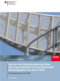 Cover der Publikation Rüstungsexportbericht 2009