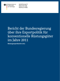 Cover der Publikation Rüstungsexportbericht 2011