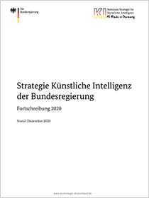 Cover der Publikation "Strategie Künstliche Intelligenz der Bundesregierung"