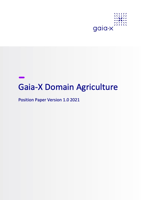 Cover der Publikation "Gaia-X Domain Agriculture"