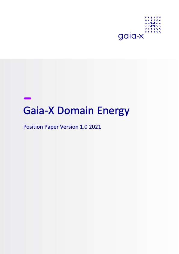 Cover der Publikation "Gaia-X Domain Energy"