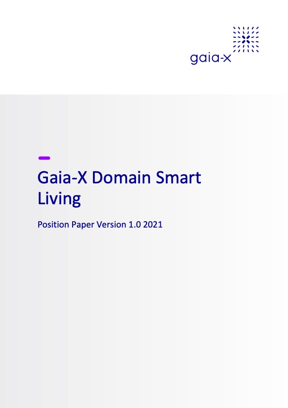 Cover der Publikation "Gaia-X Domain Smart Living"