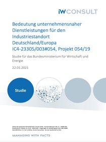 Cover der Publikation: Bedeutung unternehmensnaher Dienstleistungen für den Industriestandort Deutschland/Europa