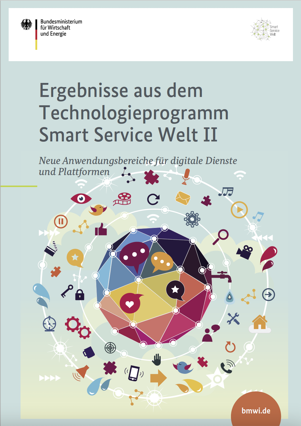Cover der Publikation Ergebnisse aus dem Technologieprogramm Smart Service Welt II