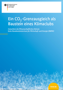 Cover des Gutachtens "Ein CO2-Grenzausgleich als Baustein eines Klimaclubs"