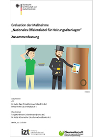 Cover der Publikation Evaluation der Maßnahme „Nationales Effizienzlabel für Heizungsaltanlagen“