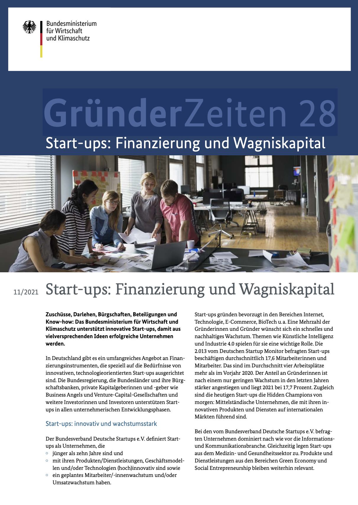 Cover der Publikation GründerZeiten 28