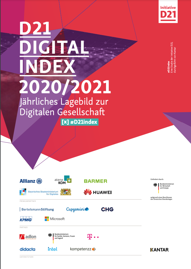 Cover der Publikation D21 Digital Index 2020/21