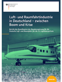 Cover der Publikation Luft- und Raumfahrtindustrie in Deutschland