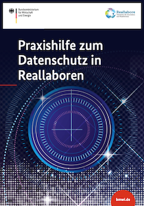 Cover der Pubilkation Praxishilfe zum Datenschutz in Reallaboren