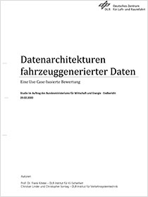 Cover der Publikation Studie zu Datenarchitekturen fahrzeuggenerierter Daten