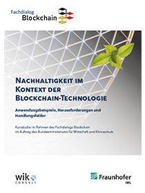 Cover der Publikation Nachhaltigkeit im Kontext der Blockchain-Technologie