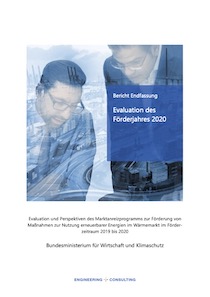 Cover Evaluation und Perspektiven des Marktanreizprogramms zur Förderung von Maßnahmen zur Nutzung erneuerbarer Energien im Wärmemarkt im Förder- zeitraum 2019 bis 2020