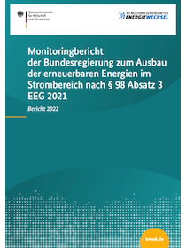 Cover Monitoringbericht der Bundesregierung zum Ausbau der erneuerbaren Energien im Strombereich nach § 98 Absatz 3 EEG 2021