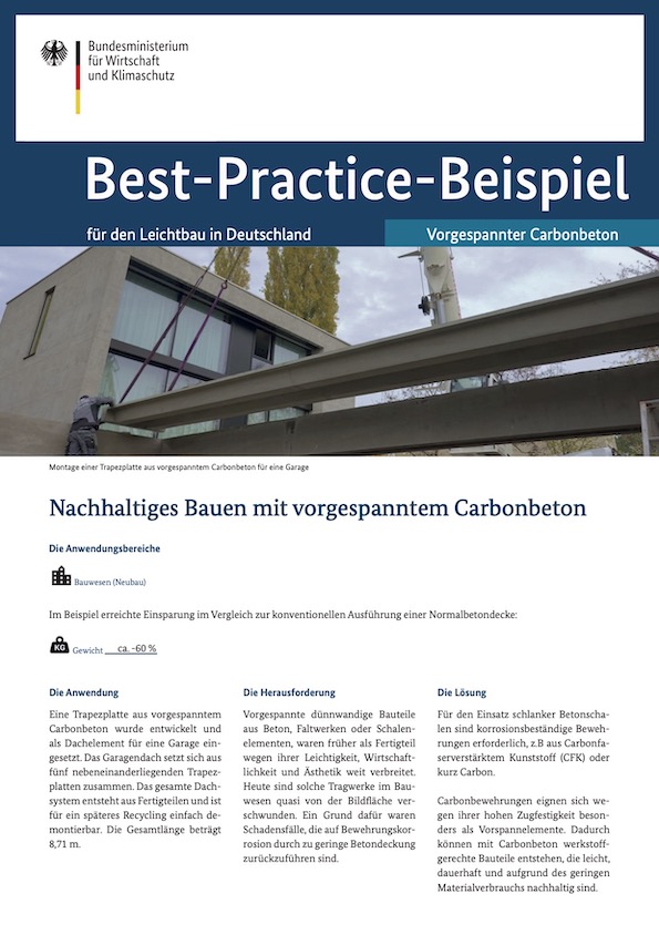 Cover der Publikation Leichtbau Best-Practice-Beispiel