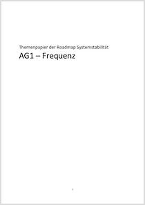 Cover der Publikation Themenpapier zur Roadmap Systemstabilität der AG 1