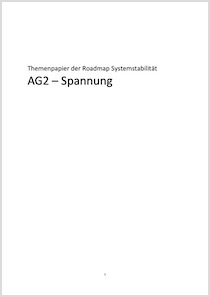 Cover der Publikation Themenpapier zur Roadmap Systemstabilität der AG 2