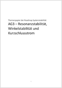 Cover der Publikation Themenpapier zur Roadmap Systemstabilität der AG 3