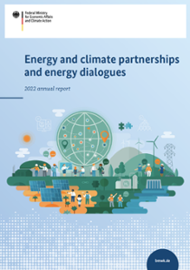 Cover of Publication Energy and climate partnerships and energy dialogues 2022