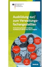 Cover der Publikation Ausbildung zur/ zum Verwaltungsfachangestellten (Flyer)