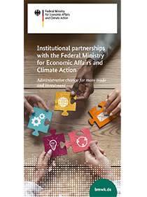 Cover Institutional partnerships with the Federal Ministry for Economic Affairs and Climate Action