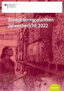 Cover der Publikation "Investitionsgarantien Jahresbericht 2022"